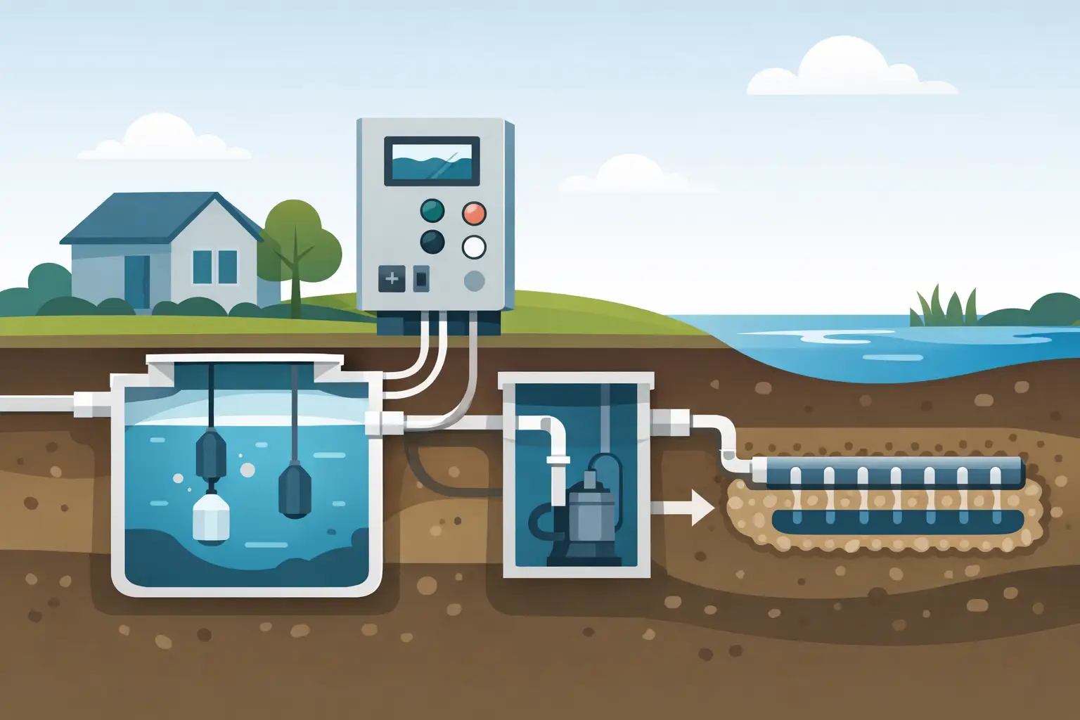How Does a Septic Control Panel Work?