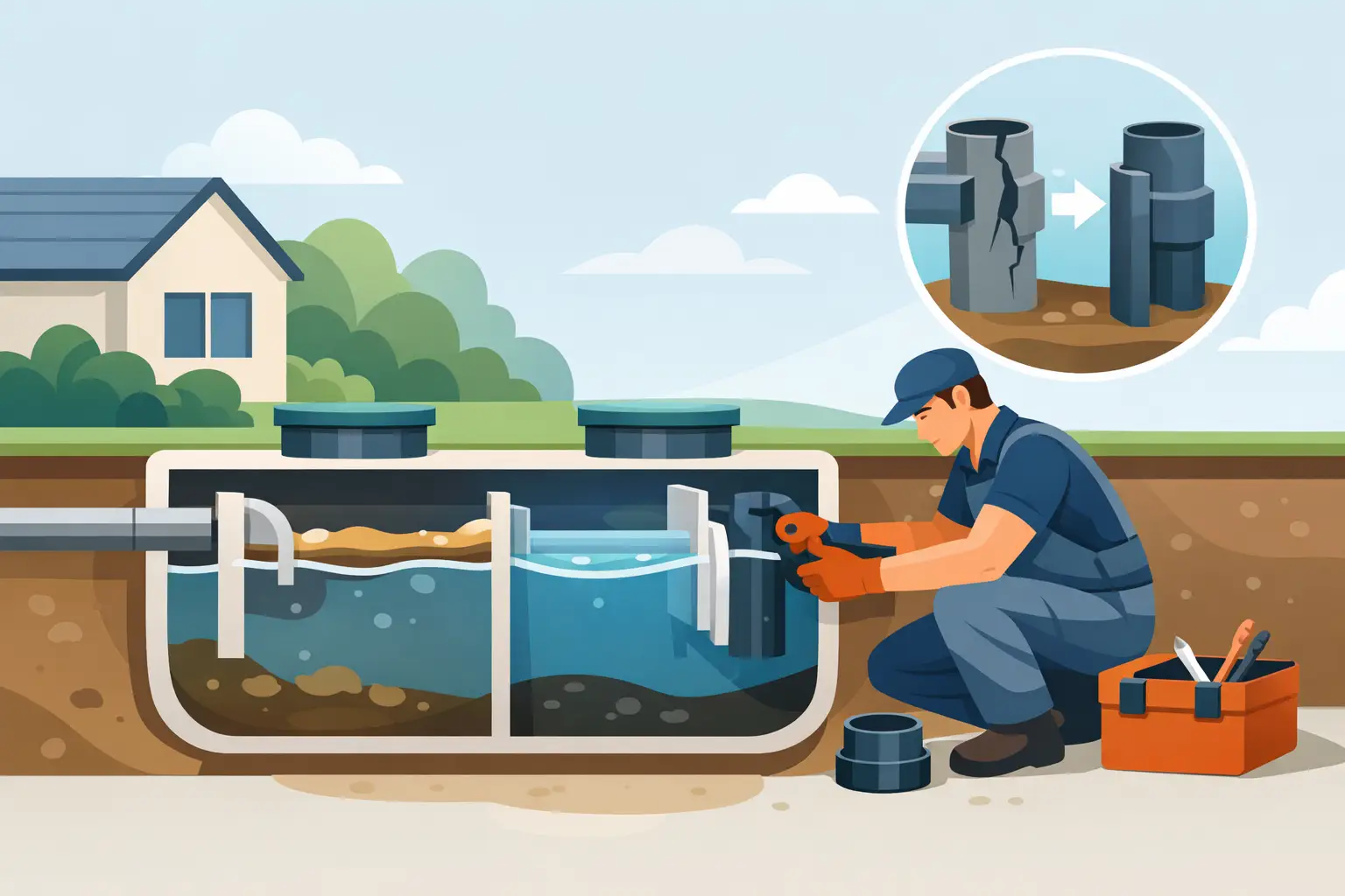 Septic Tank Baffle Repair: What to Know