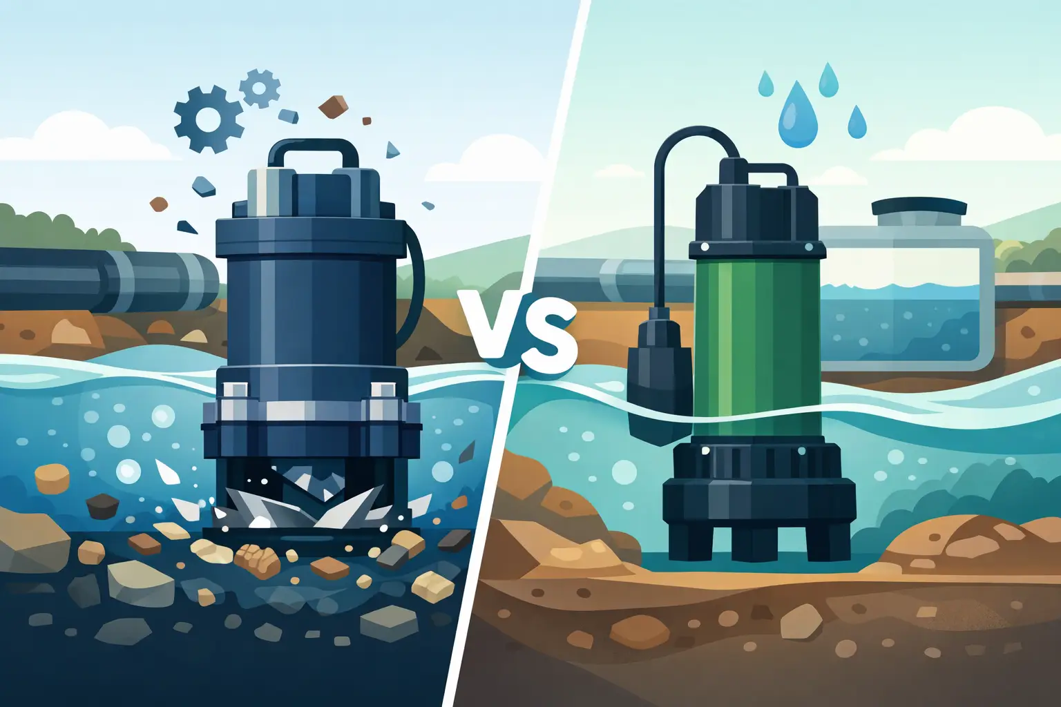 Grinder Pump vs Effluent Pump: Which One?