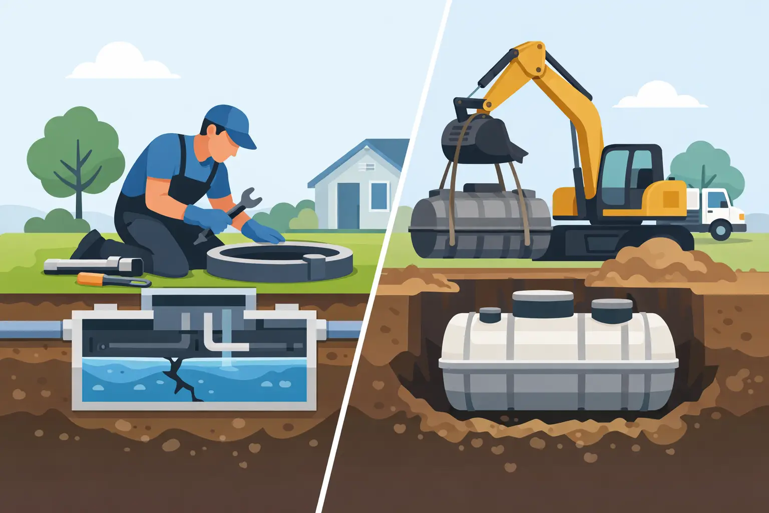 Septic Repair vs Replacement: What Makes Sense?
