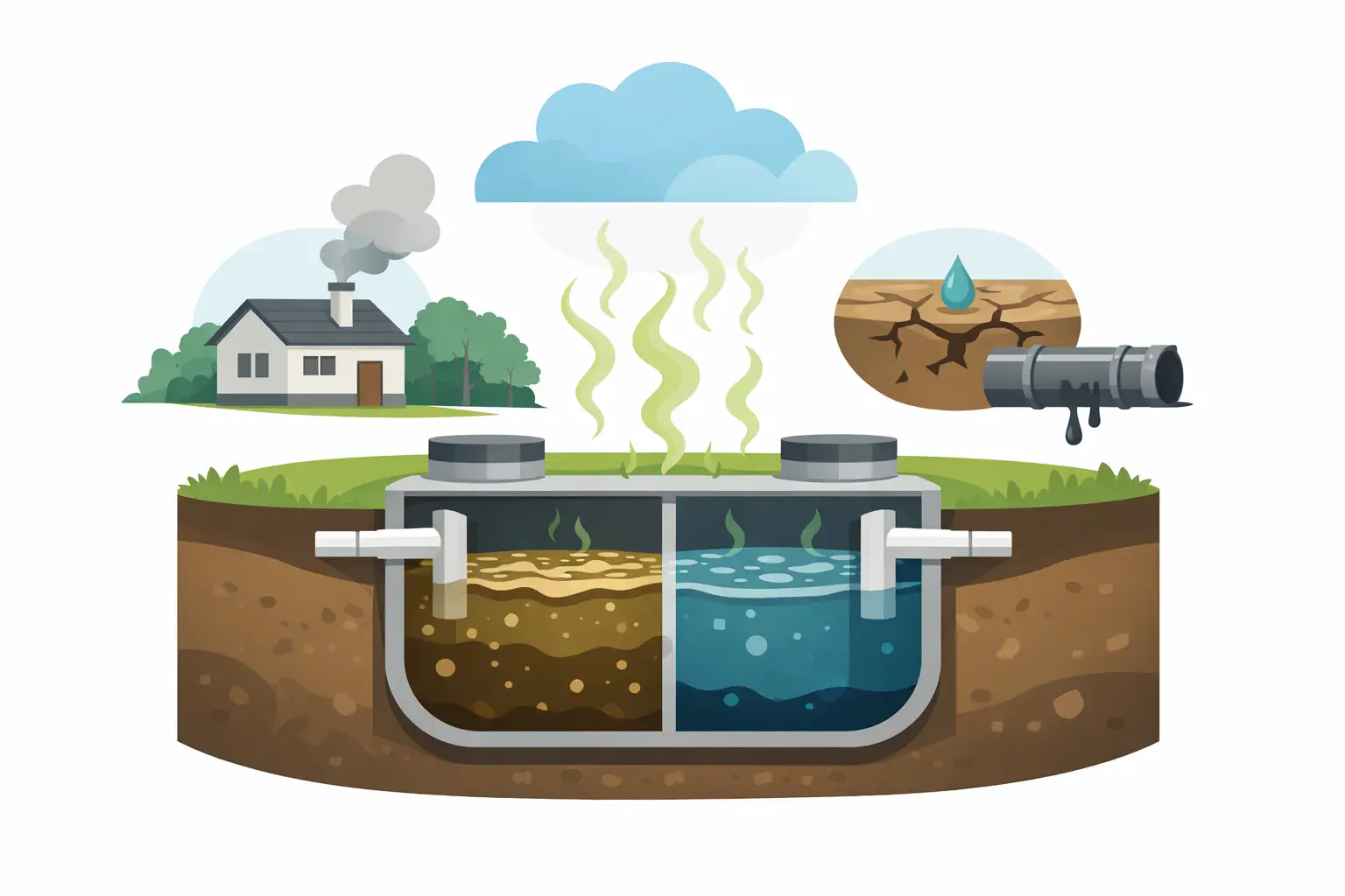 What Causes Septic Tank Odor?