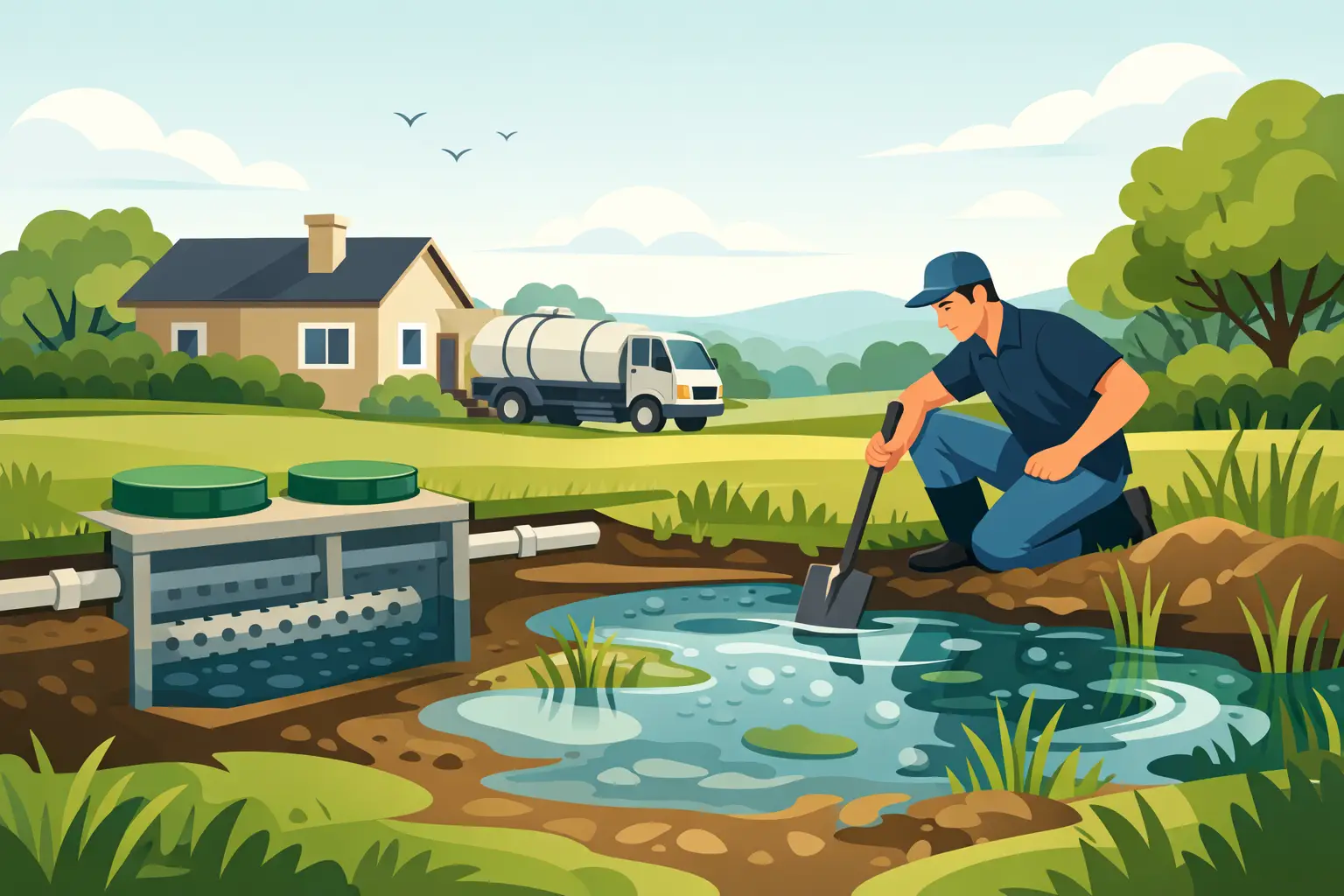 How to Fix Septic Ponding Before It Worsens