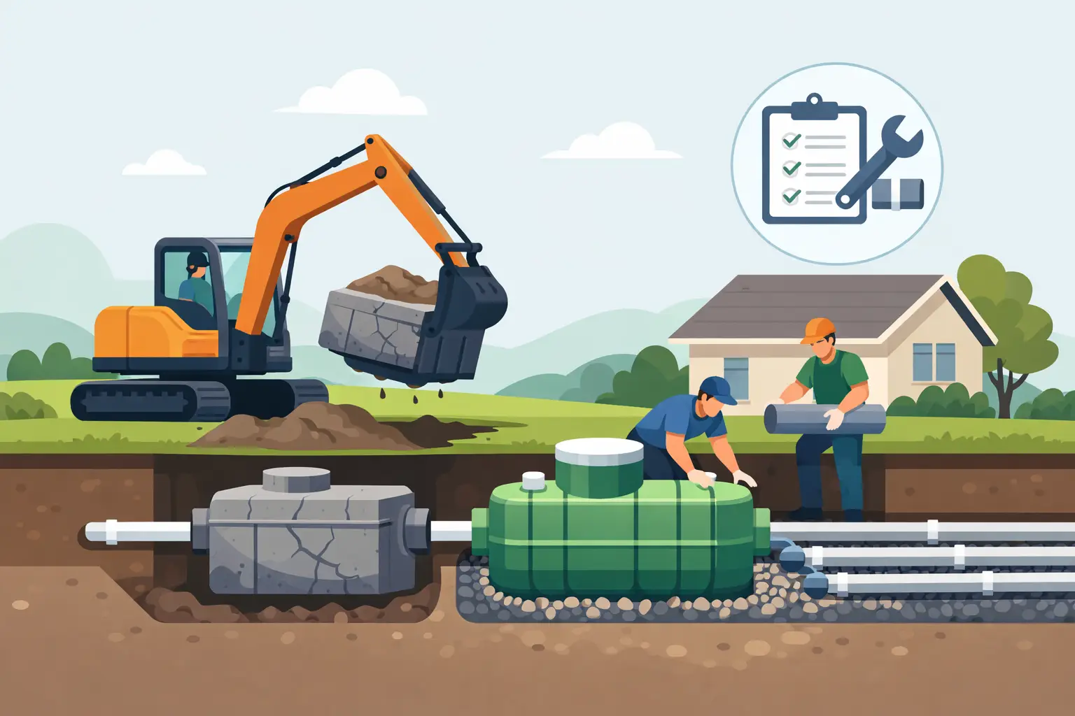 What the Septic System Replacement Process Involves