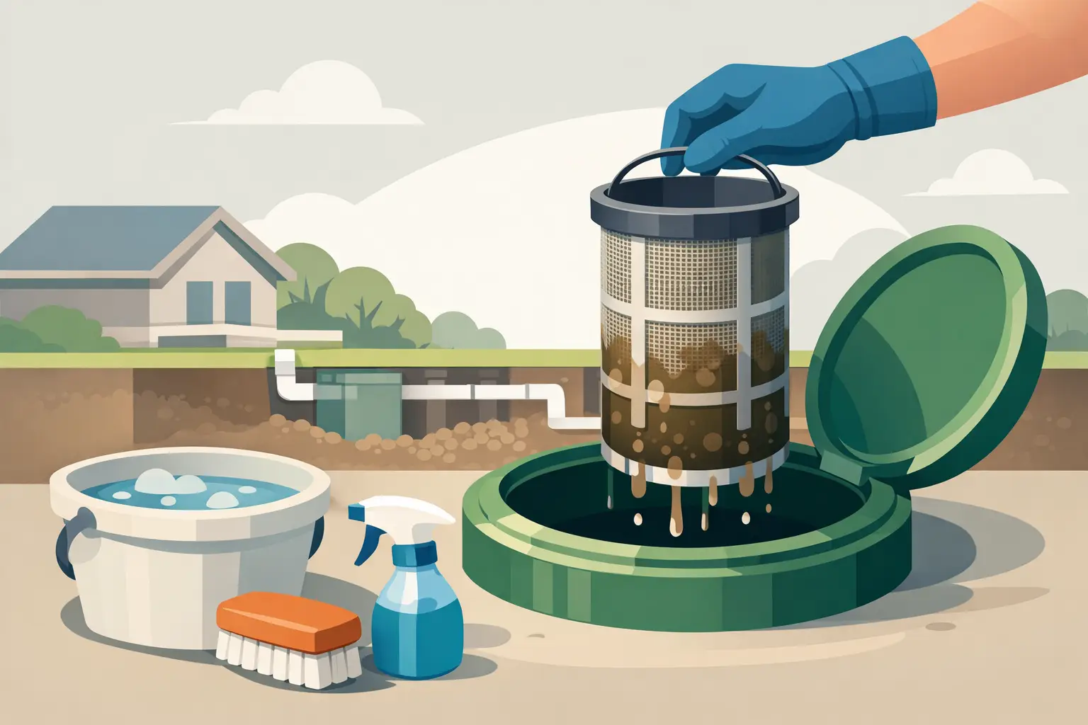How to Clean Septic Filter Screens Safely